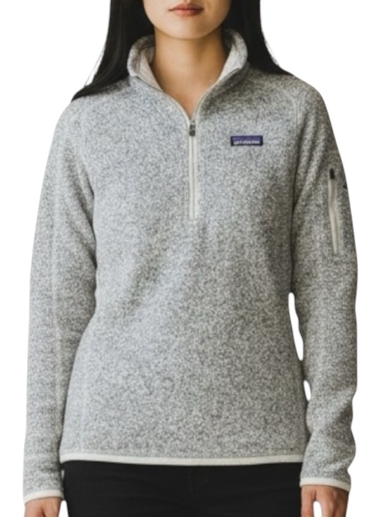 Patagonia Sweaters - PATAGONIA Better Sweater 1/4 Zip Pullover in Heathered Oatmeal/Gray Size S